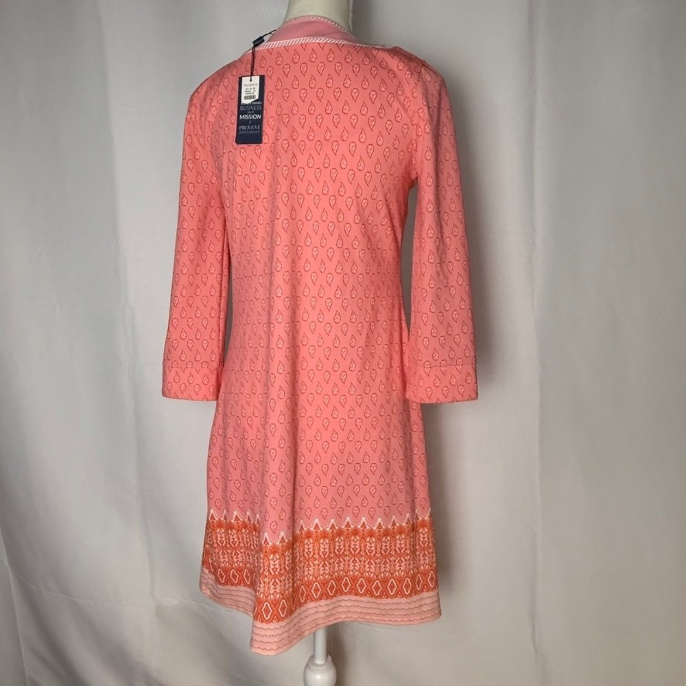 Cabana Life Coral-Pink Patterned Tunic Coverup - Picture 3 of 13